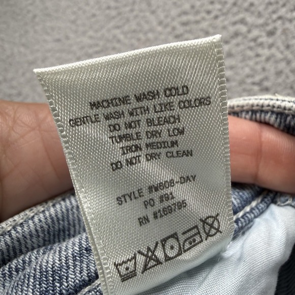 Ripton Jeans Womens 27 Blue Wide Leg Utility Cargo Painters Pants Casual Boho - Picture 8 of 16